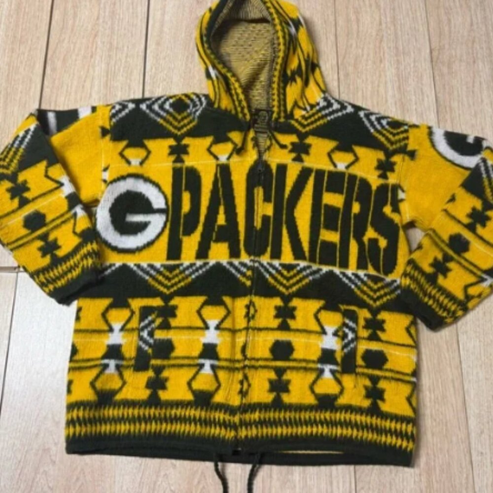 Tejidos Ruminahui Green Bay Packers Zip Up Hoodie